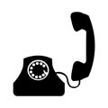 Telephone service isolated icon