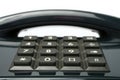 Telephone set of black color Royalty Free Stock Photo