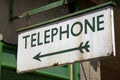 Telephone Sign Royalty Free Stock Photo