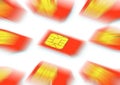 Telephone SIM cards Royalty Free Stock Photo
