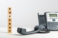 Telephone support concept Royalty Free Stock Photo
