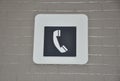 Telephone symbol Royalty Free Stock Photo