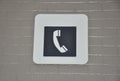 Telephone symbol Royalty Free Stock Photo