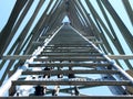 Inside the telecommunications tower 3 Royalty Free Stock Photo