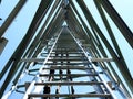 Inside the telecommunications tower 2 Royalty Free Stock Photo