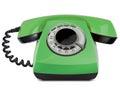 Telephone vintage, isolated. Vector Illustration Royalty Free Stock Photo