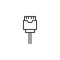 Telephone wire outline icon