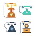 Telephones vector icons Royalty Free Stock Photo