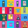 Telephones vector icons Royalty Free Stock Photo