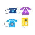 Telephones vector icons Royalty Free Stock Photo