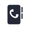 Telephonic agend book isolated icon