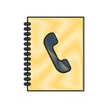 Telephonic isolated icon