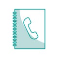 Telephonic isolated icon