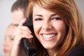 Telephoning Royalty Free Stock Photo