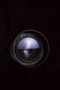 Telephoto lens aperture close up concept Royalty Free Stock Photo