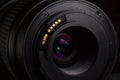 Telephoto lens aperture mount Royalty Free Stock Photo