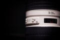 Telephoto lens with auto/manual focus switch option Royalty Free Stock Photo