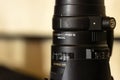 Telephoto Lens Detail Close-Up Royalty Free Stock Photo