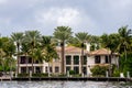 Telephoto photo of luxury waterfront homes in Fort Laudedale