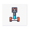 Telepresence robot color icon