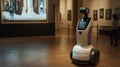 telepresence robot, guiding visitors through a museum exhibit Royalty Free Stock Photo
