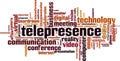 Telepresence word cloud