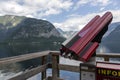 Telescope on the background of Lake Hallstattersee