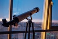 Telescope on the balcony, Telescope on the tripod, shallow