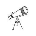 Telescope cartoon. vector