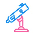 telescope equipment color icon vector illustration Royalty Free Stock Photo