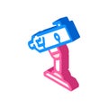 telescope equipment isometric icon vector illustration Royalty Free Stock Photo