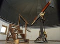 Telescope in a hemispherical dome at the observatory