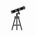 Telescope icon, simple style Royalty Free Stock Photo