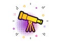 Telescope icon. Spyglass tool symbol. Vector Royalty Free Stock Photo