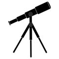 Telescope icon vector, solid pictogram