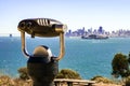 Telescope looking towards San Francisco from Angel Island