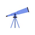 Telescope, observatory spyglass with glass lens for space discovery Royalty Free Stock Photo