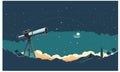 telescope for observing the starry sky