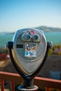 Telescope over Golden Gate Bridge Royalty Free Stock Photo