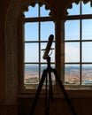 Telescope in the room Royalty Free Stock Photo