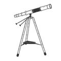 Telescope sketch vector illustration