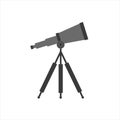 telescope system reflector. flat picture 2d vector Royalty Free Stock Photo