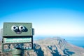 Telescope at Table Mountain in Cape Town Royalty Free Stock Photo