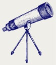 Telescope in tripod