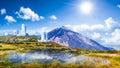 Telescopes of the Izana astronomical observatory on Teide park, Tenerife, Canary Islands, Spain Royalty Free Stock Photo