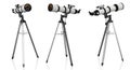 Telescopes on tripod isolated Royalty Free Stock Photo