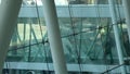 Telescopic gangway, sleeve, aerobridge in plane in airport