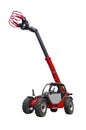 A telescopic handler, also called a telehandler Royalty Free Stock Photo