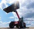 Red Telescopic loader Royalty Free Stock Photo