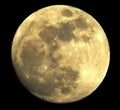 Telescopic view of shining full moon - Perfect wallpaper for desktop Royalty Free Stock Photo